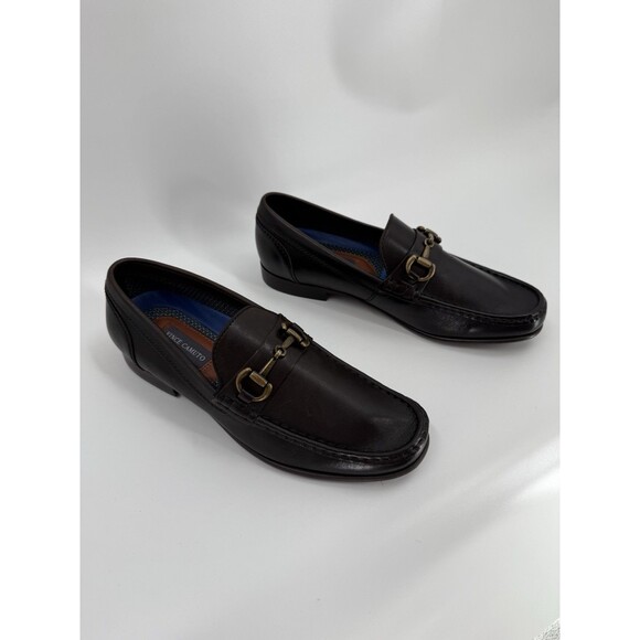 NWOT VINCE CAMUTO  Corwin Leather Horse-bit Dark Brown Loafers - Size 9M - - Picture 6 of 11